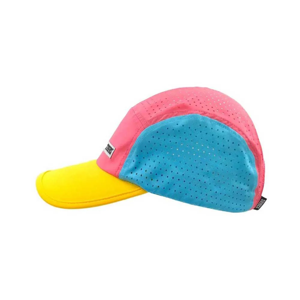226ERS Color Block Curved Kappe, Multicolour