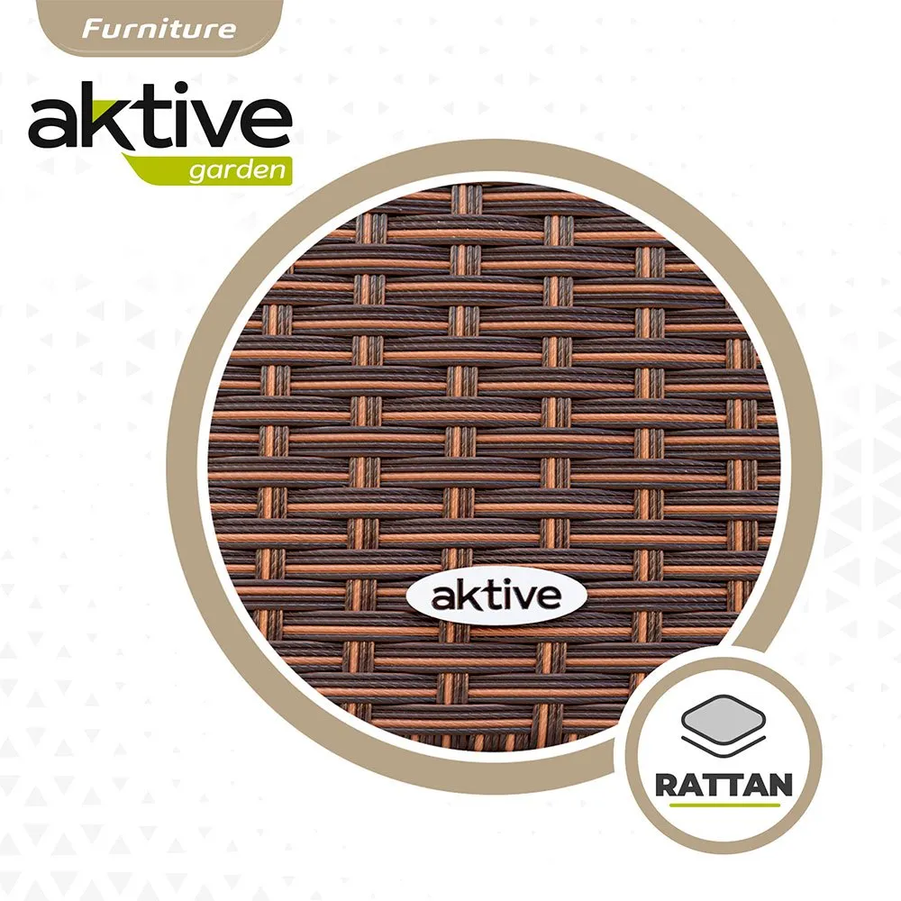 Aktive Tisch Mit 3 Sesseln, Black, One Size
