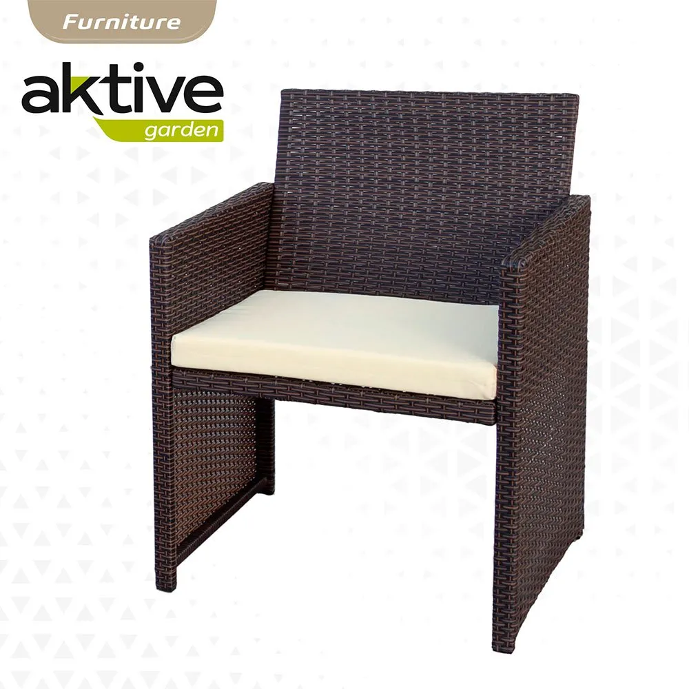 Aktive Tisch Mit 3 Sesseln, Black, One Size