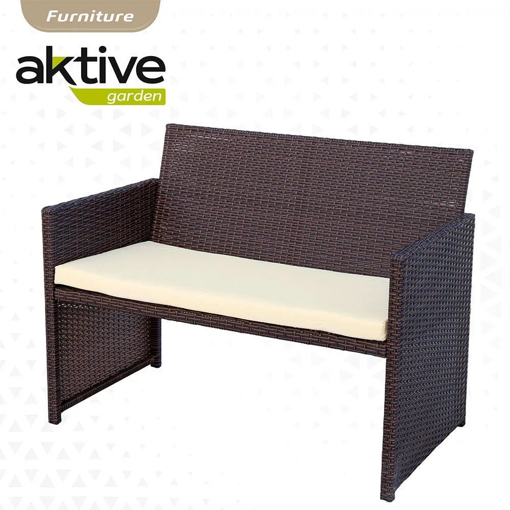Aktive Tisch Mit 3 Sesseln, Black, One Size