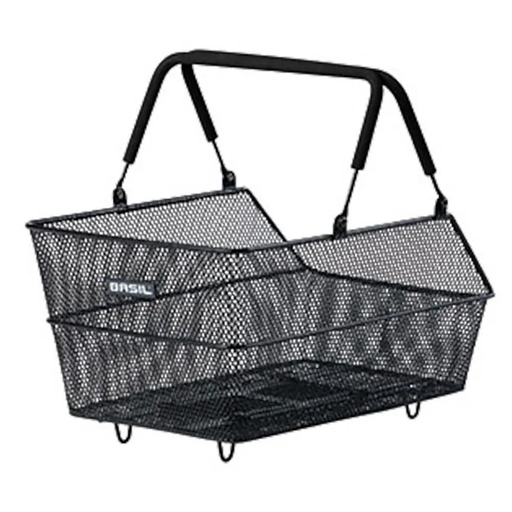 Basil Cento S Mik Hinterer Korb 20l, Black, One Size