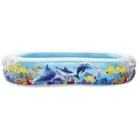 Bestway Family 262x157x46 Cm Ovaler Aufblasbarer Pool