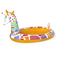 Bestway Goovy Giraffe Sprayer 266x157x127 Cm Ovales Aufstellbecken
