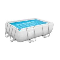 Bestway Power Steel 282x196x84 Cm Stahl Rechteckiger Aufstellpool Mit Rahmen