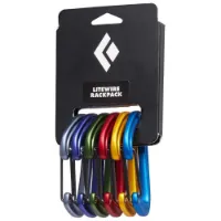 Black Diamond Lite Wire Karabinerhaken 6 Einheiten