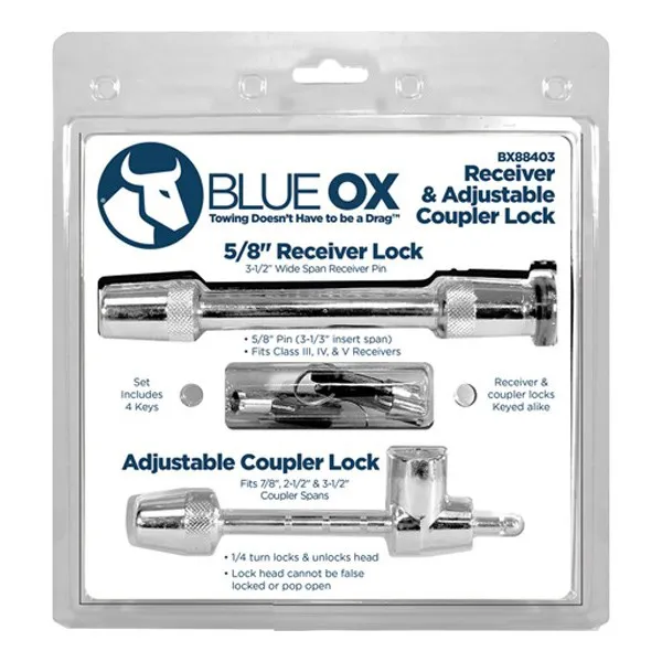 Blue Ox Bxw4000 Kupplungsschloss, Grey, 63.5mm