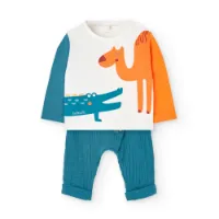 BOB Knit Combined Langarm-set