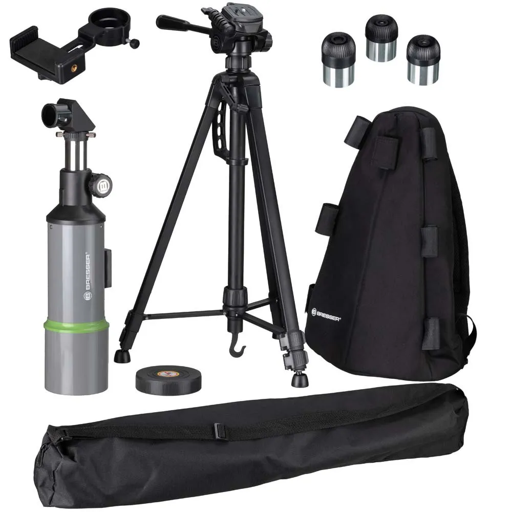 Bresser Nightexplorer 80/400 Teleskop, Black / grey, One Size