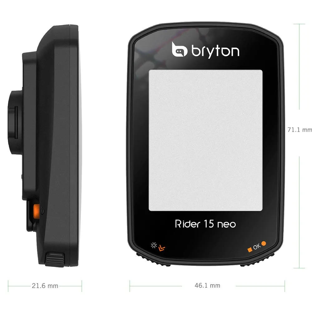 Bryton Rider 15 Neo C Fahrradcomputer, Black, One Size