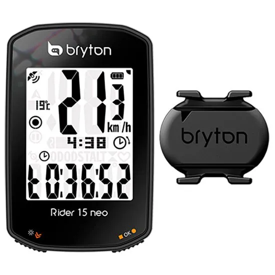 Bryton Rider 15 Neo C Fahrradcomputer, Black, One Size