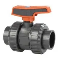 CEP 37053 Pvc-u Ø2 1/2 Kugelhähne Standardserie Ptfe Epdm Bsp Innengewinde Schwarzer Punkt