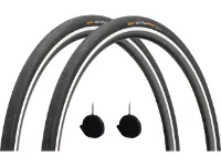 Continental Ultra Sport III 28" Faltreifen 2er-Set + Race Schläuche 28