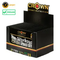 Crown Sport Nutrition Pre Workout Pro St Schachtel Mit Energiepulverbeuteln Zitrusfrüchte 15g 12 Einheiten
