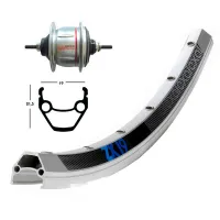 Exal Winora Zx 19 Contr. Sh. Sg-8r31 Rennrad-hinterrad