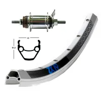 Exal Winora Zx 19 Sh.din.dh 3n80 Qr Rennrad-hinterrad