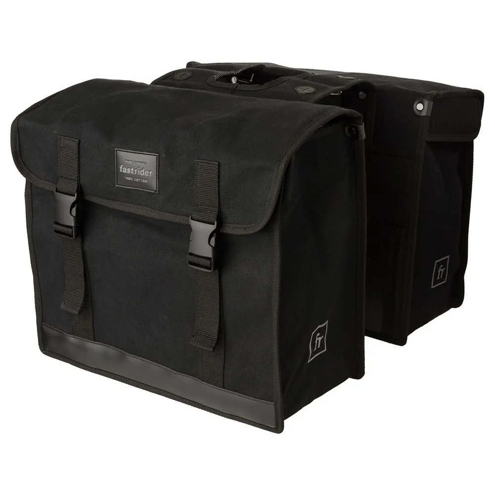 fastrider Canvas Basics Mik Double Fahrradtaschen 47l, Black, One Size