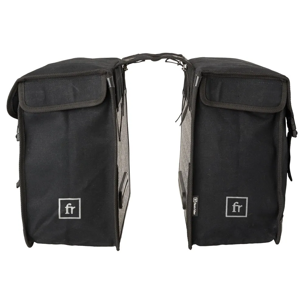 fastrider Canvas Basics Mik Double Fahrradtaschen 47l, Black, One Size