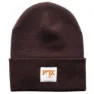 FOX Logo Foldover Mütze, Brown / orange