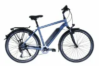 Hawk Bikes E-Trekking BAFANG Gent Blau 2023 28" 418 Wh Diamant