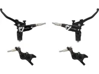 Hope Tech 4 E4 v+h Set Scheibenbremse mit Stahlflexleitung