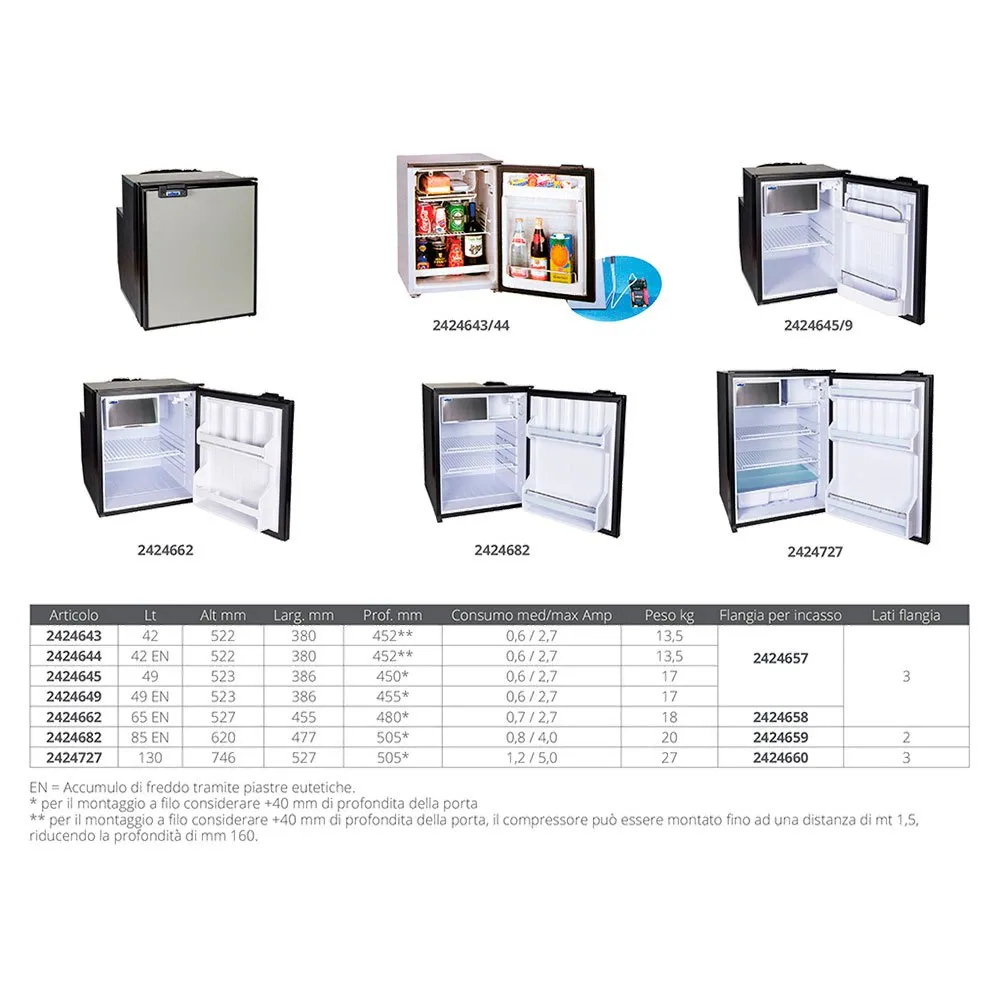 Indel Marine Cruise 49l Accumulator Kühlschrank, Black / grey, One Size