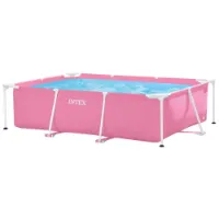 Intex 220x150x60 Cm Stahl Rechteckiger Aufstellpool Mit Rahmen