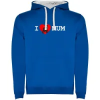 Kruskis I Love Mum Two-colour Kapuzenpullover