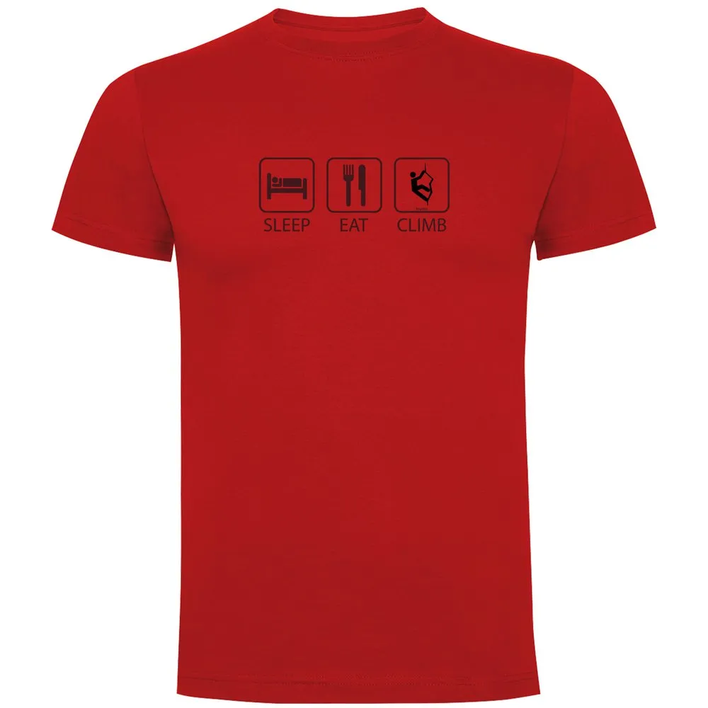 Kruskis Sleep Eat And Climb Kurzarm-t-shirt