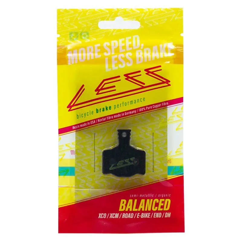 Less Balanced Magura Mt2/mt4/mt6/mts 30 Pcs Organische Scheibenbremsbeläge, Black, One Size