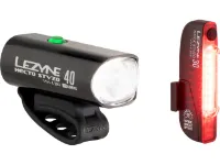 Lezyne Hecto 40 Frontlicht + Stick Rücklicht Beleuchtungsset mit StVZO