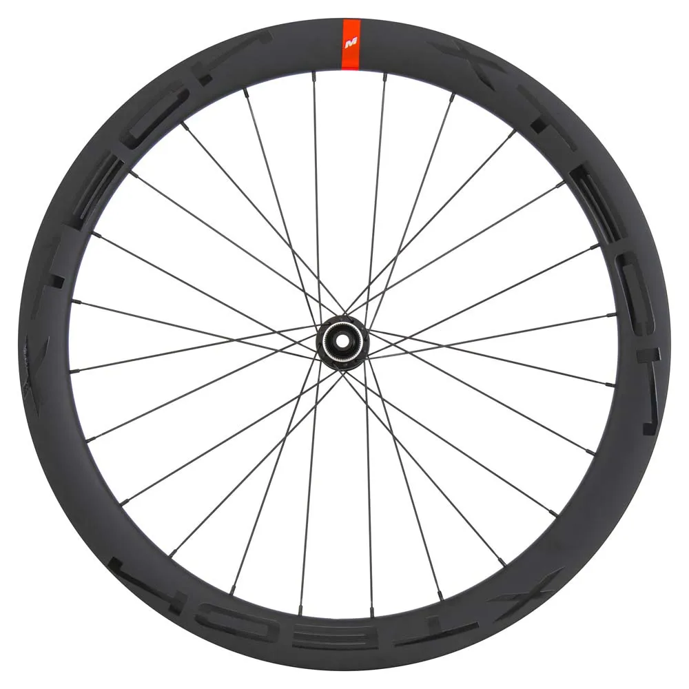 MASSI X-tech Evo 50 Carbon Cl Disc Tubeless Rennrad Laufradsatz, Black, 12 x 100/12 x 142mm, Shimano/Sram HG