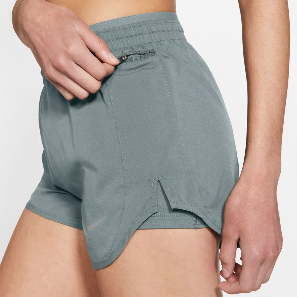 Nike Tempo Luxe 2-in-1-shorts, Smoke grey / smoke grey / reflective silver