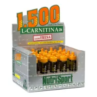 NutriSport L Schachtel Mit Carnitin 1500 Ampullen Erdbeere 20 Einheiten