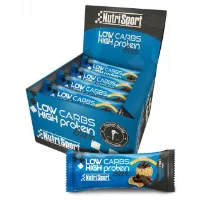 NutriSport Low Carb Energie-riegel-box Schokoladenplätzchen 60g 16 Einheiten