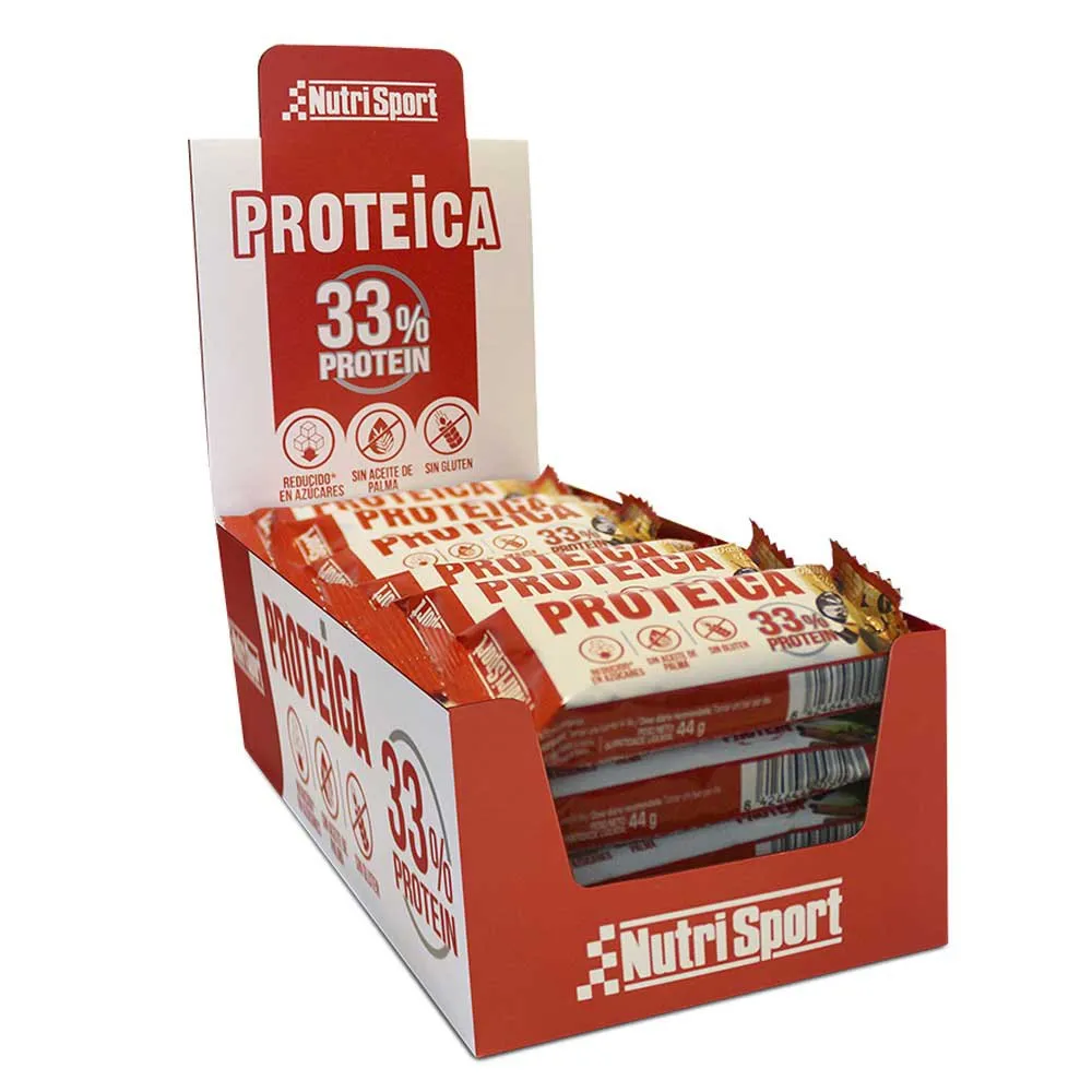 NutriSport Schachtel Mit 33% Proteinriegeln Zartbitterschokolade Und Orange 44g 24 Einheiten, One size