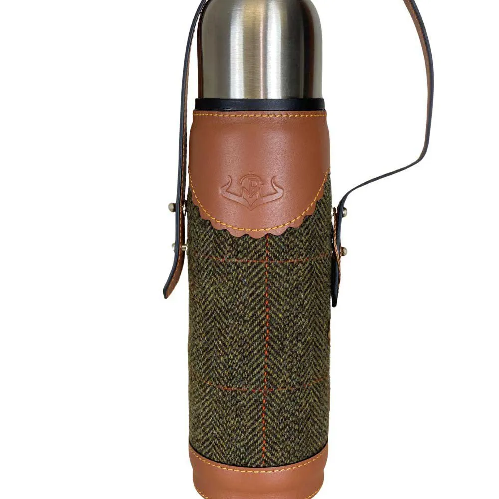 Pasion Morena Tweed G Thermosflasche, Khaki / camel, One Size