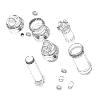 Rock Shox 3 Position Remote Out Trunnion Sid Luxe A2+ 2024+ Heckstoßdämpfer-Ösen-kit