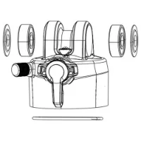 Rock Shox Deluxe Select Plus C1 2023+ Trunnion Heckstoßdämpfer-Ösen-kit