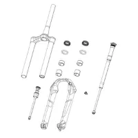 Rock Shox Unterschenkel Mit Folienaufklebern Zeb A1 R/select/select Plus