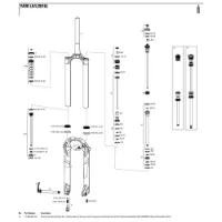 Rock Shox Yari 140 Mm Solo Air Boost Left Frühlingsinterne