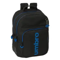 Safta Double Umbro Jet Black Rucksack