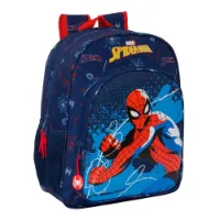 Safta Junior 38 Cm Spider-man Neon Rucksack