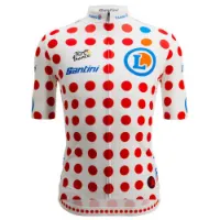 Santini Replica Tour De France Gpm Leader Kurzarm-radtrikot