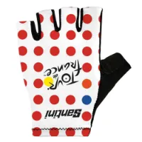 Santini Tour De France Official Gpm Leader Kurze Handschuhe