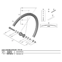 Shimano Grx Wh-rx570 Vorderseite