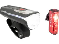 SIGMA SPORT Aura 80 Frontlicht + Blaze Rücklicht mit Bremslicht LED Set mit StVZO