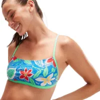 Speedo Allover Cross Back Crop Bikinioberteil