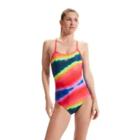 Speedo Allover Fixed Crossback Badeanzug