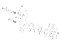SRAM Ersatzteile XX (2010-2011)/XX World Cup (2011) Magnesium Bremssattel