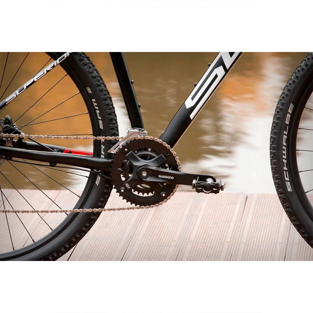 Superior Bikes Xc 819 29´´ 2022 Mountainbike, Matte black / white / team red, XL